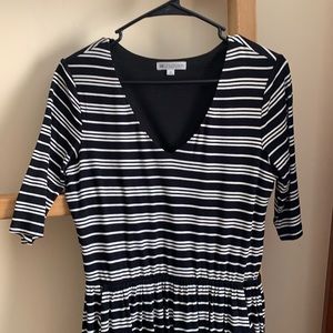 Black and White DownEast dress, size medium